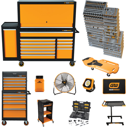 MEGAMOD Master Mechanics Tool Set in Premium Modular Foam Trays with Tool Storage & Shop Equipment, 1331 Pieces Southpoint Industrial Supply