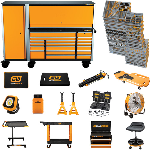 MEGAMOD Mechanics Tool Set in Premium Modular Foam Trays with Tool Storage & Shop Equipment, 1629 Pieces Southpoint Industrial Supply