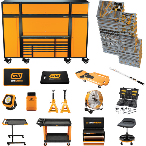 MEGAMOD Mechanics Tool Set in Premium Modular Foam Trays with Tool Storage & Shop Equipment, 1858 Pieces Southpoint Industrial Supply