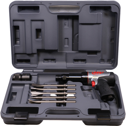 Heavy-Duty Air Hammer with Chisels, 21.8 CFM, 1/4" NPT, 2600 BPM, 3/4" x 3-3/4" (0.0mm x 0.0mm) Southpoint Industrial Supply