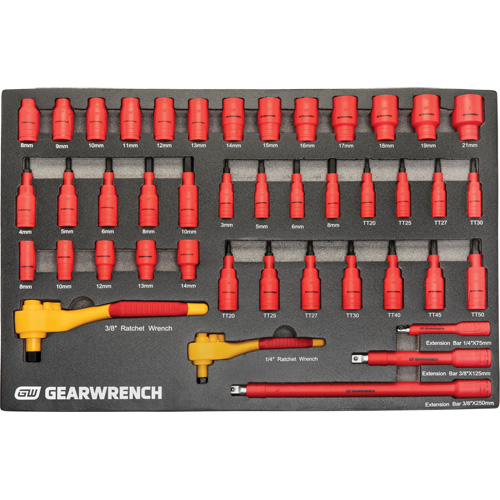 Jeu d'outils VDE isol&eacute;s, 1000 V, 72 M Southpoint Industrial Supply