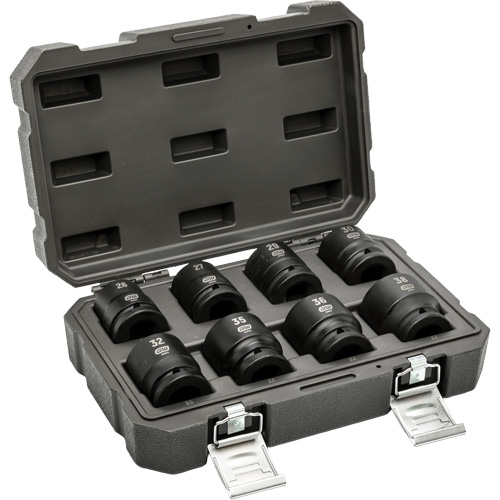 6-Point Metric Socket Set, 8 Pcs, Impact, 3/4" Drive Size Southpoint Industrial Supply