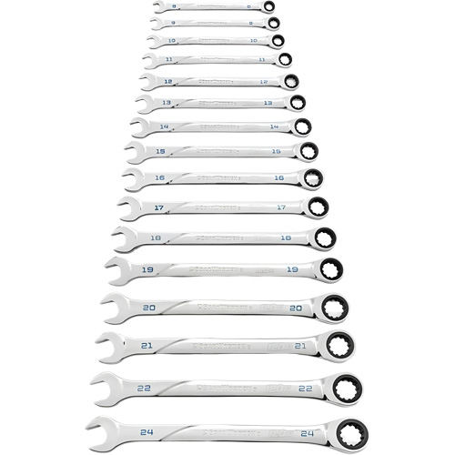 Jeu de cl&eacute;s 120XP Universal Spline XL, Combinaison &agrave; cliquet, 16 morceaux, M&eacute;trique Southpoint Industrial Supply