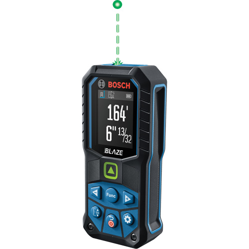 BLAZE Green Beam Laser Measure, 0' - 165' (0 m - 50.2 m) Range, Digital (Electronic) Southpoint Industrial Supply