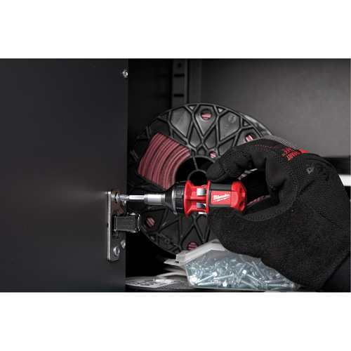 8-in-1 Compact Ratcheting 1/4" Drive Multi-Bit Driver, Cushion Grip Handle Southpoint Industrial Supply