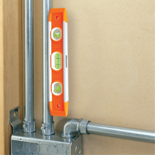 Torpedo Level, 9" L, Plastic, 3 Vials, Magnetic Southpoint Industrial Supply