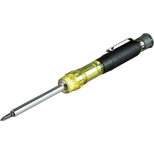 Tournevis multi-embouts pour &eacute;lectroniques 4-en-1, 6-5/8" lo, Prise Coussin&eacute;e Southpoint Industrial Supply