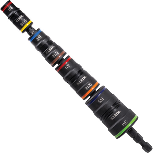9-in-1 Flip Socket Set, 5 Pcs, Impact, 1/4" Drive Size, Short Southpoint Industrial Supply