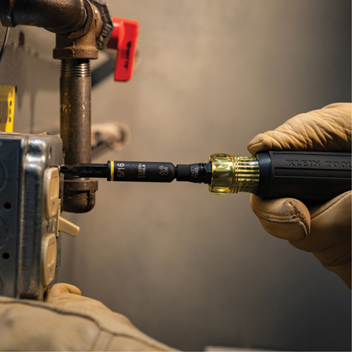 11-in-1 Impact Rated Multi-Bit Screwdriver/Nut Driver, 8" L, Cushion Grip Handle Southpoint Industrial Supply