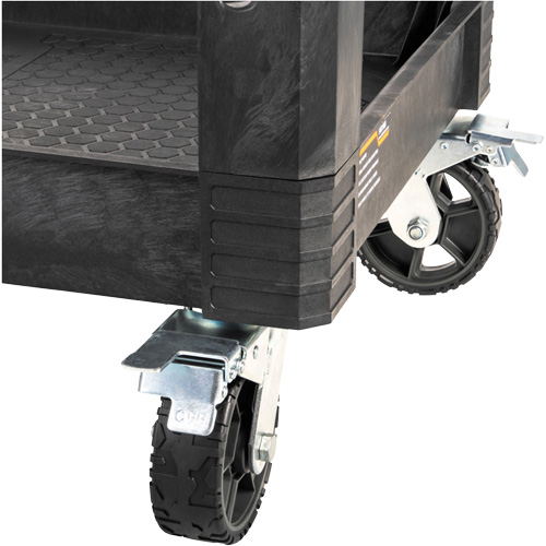 Chariot utilitaire MODbox, 0 tiroirs, 44-63/100" lo x 25-1/2" la x 39" h, Noir Southpoint Industrial Supply