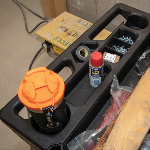 Chariot utilitaire MODbox, 0 tiroirs, 44-63/100" lo x 25-1/2" la x 39" h, Noir Southpoint Industrial Supply