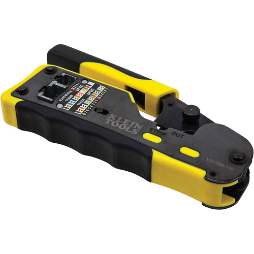 Ratcheting Ethernet Cable Crimper/Stripper/Cutter for Pass-Thru Connectors Southpoint Industrial Supply