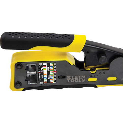 Ratcheting Ethernet Cable Crimper/Stripper/Cutter for Pass-Thru Connectors Southpoint Industrial Supply