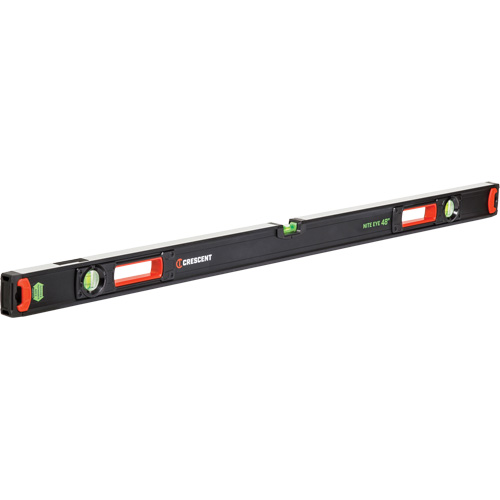 NITE EYE Beam Level, Box, 4' L, Aluminum, 3, Non-Magnetic Southpoint Industrial Supply