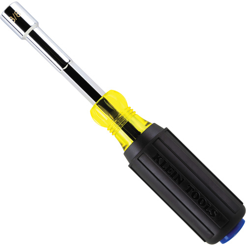 Tourne-&eacute;crou robuste magn&eacute;tique &agrave; tige creuse et code de couleur, 3/8", 3/8" prise, 8" lo, Magn&eacute;tique Southpoint Industrial Supply