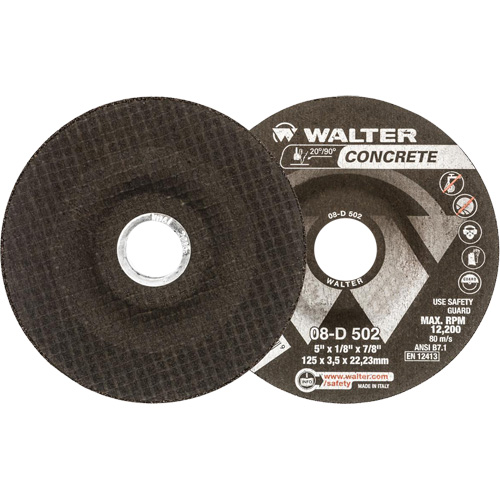Depressed Centre Grinding Wheels - Concrete Type 27, 5" x 1/8", 7/8" Arbor, Type 27 Southpoint Industrial Supply