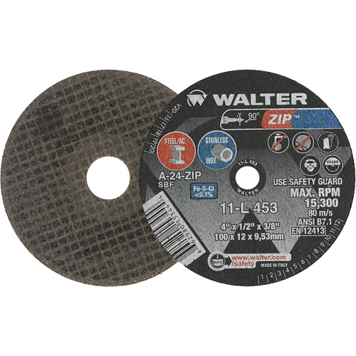 Zip Cut-Off Wheel, 4" x 1/2", 3/8" Arbor, Type 1 Southpoint Industrial Supply