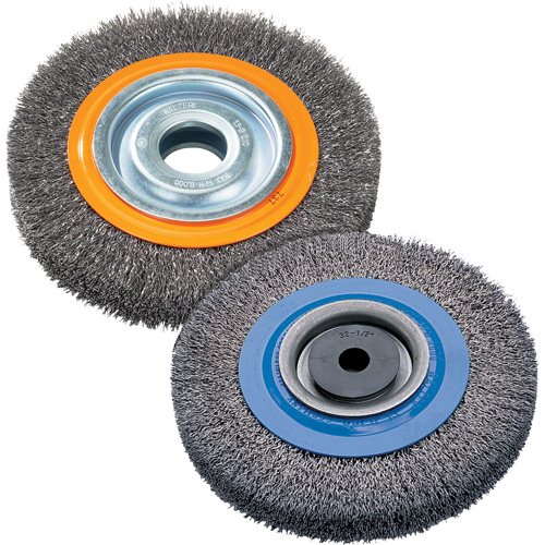 Brosse rotative, 8" dia., Fils 0,118", Arbre 1-1/4" Southpoint Industrial Supply
