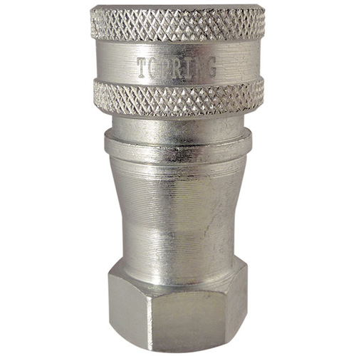 RACCORD HYDRAULIQUE FERMETURE 2 VOIES,1"NPT,ACIE, Laiton/Acier inoxydable Southpoint Industrial Supply