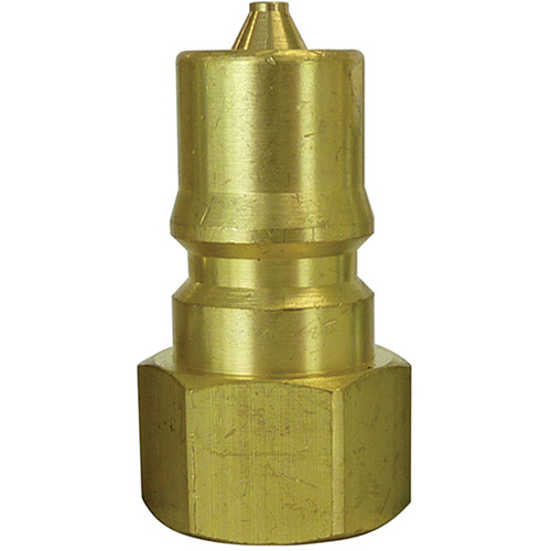Hydraulic Quick Coupler Plug, 1/4" Dia., Brass Southpoint Industrial Supply