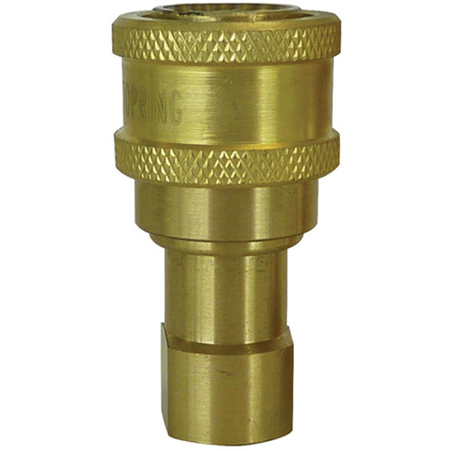 Hydraulic Quick Coupler - Brass Manual Coupler, Brass/Stainless Steel Southpoint Industrial Supply