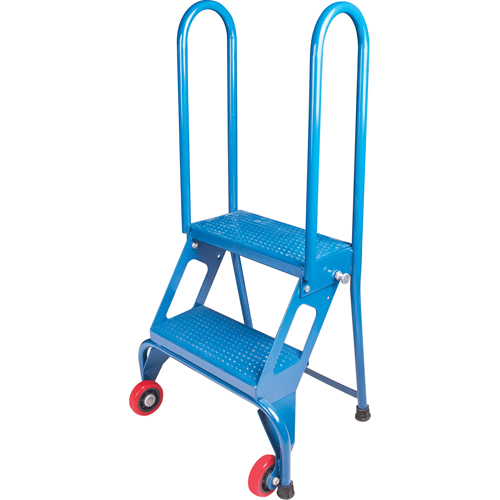 Portable Folding Ladder, 2 Steps, Perforated, 20" High Southpoint Industrial Supply