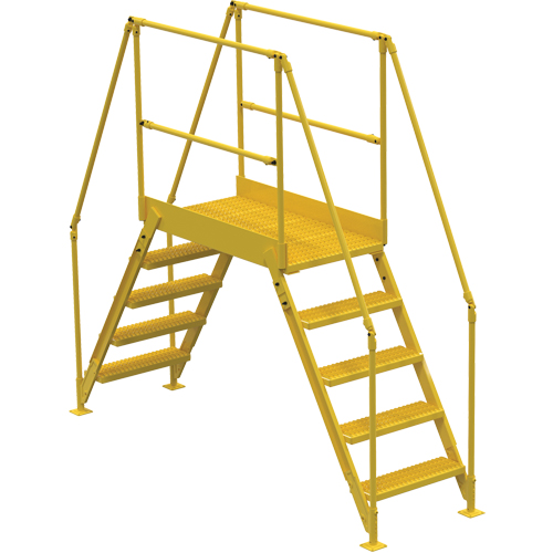 Crossover Ladder, 103-1/2" Overall Span, 50" H x 48" D, 24" Step Width Southpoint Industrial Supply