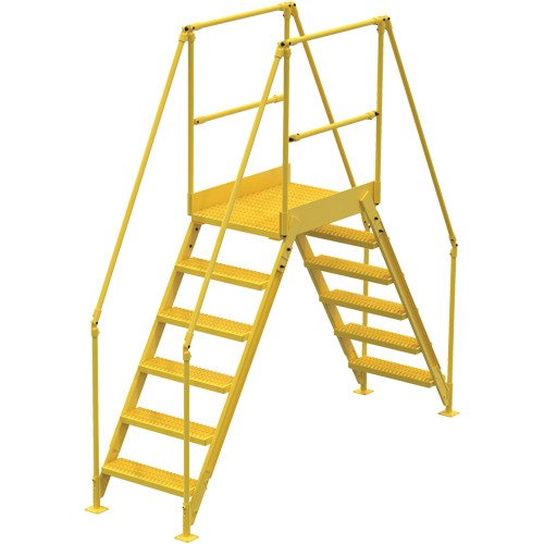 Crossover Ladder, 104" Overall Span, 60" H x 36" D, 24" Step Width Southpoint Industrial Supply