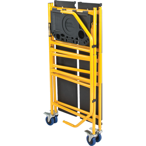 Jobsite Series 4' Safety Rail & Tool Shelf Scaffold Kit, Steel Frame, 49-1/2" D x 57-3/4" H Southpoint Industrial Supply