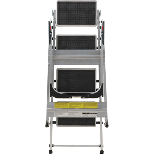 Tilt & Roll Step Stool Ladder, 4 Steps, 44.25" x 22.13" x 59" High Southpoint Industrial Supply