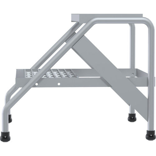 Aluminum Step Stand, 2 Step(s), 22-13/16" W x 24-9/16" L x 20" H, 500 lbs. Capacity Southpoint Industrial Supply