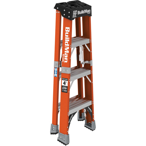 Escabeau, 4', Fibre de verre, Capacit&eacute; 375 lb, Type 1AA Southpoint Industrial Supply