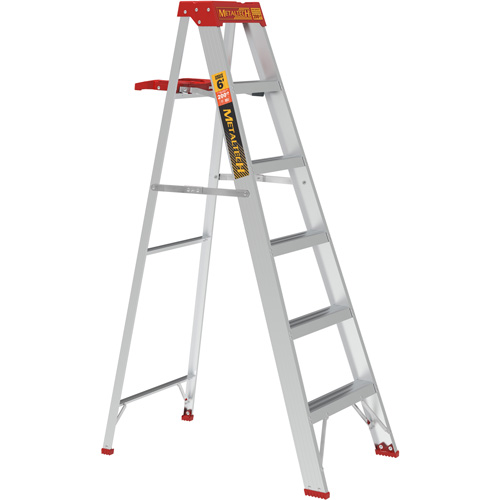 Step Ladder with Paint Tray, 6', Aluminum, 200 lbs. Capacity, Type 3 Southpoint Industrial Supply