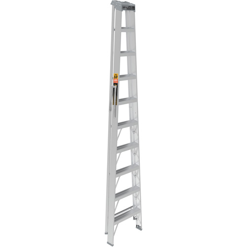 Step Ladder, 10', Aluminum, 225 lbs. Capacity, Type 2 Southpoint Industrial Supply