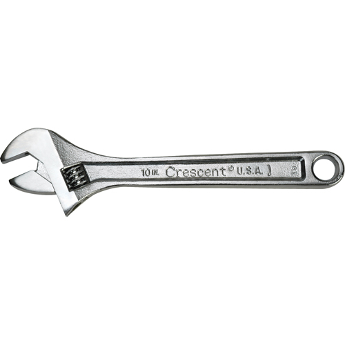 Crescent Adjustable Wrenches, 4" L, 1/2" Max Width, Chrome Southpoint Industrial Supply