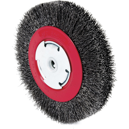 101F-3M Crimped Wire Wheel, 6" Dia., 0.014" Fill, 1/2"/2"/5/8" Arbor Southpoint Industrial Supply