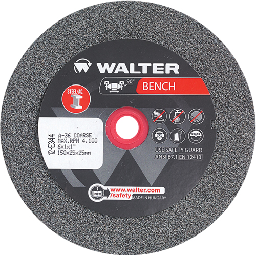 Meules pour rectifieuses d'&eacute;tabli, 6" x 1", Arbre de 1", 1 Southpoint Industrial Supply
