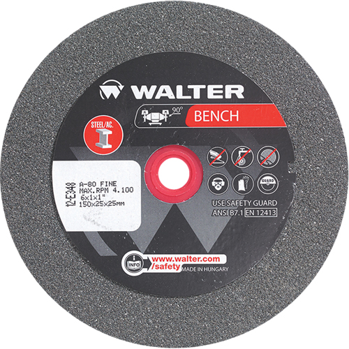 Meules pour rectifieuses d'&eacute;tabli, 6" x 1", Arbre de 1", 1 Southpoint Industrial Supply