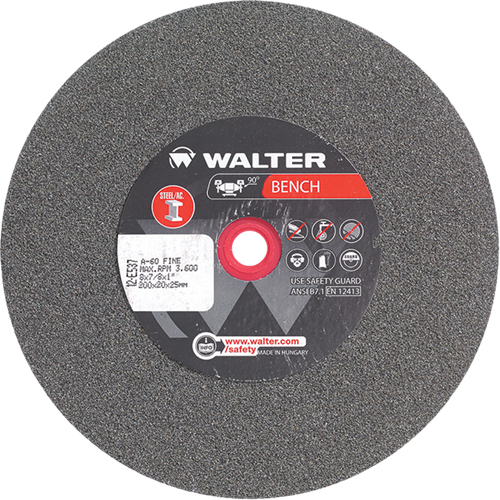 Meules pour rectifieuses d'&eacute;tabli, 8" x 7/8", Arbre de 1", 1 Southpoint Industrial Supply