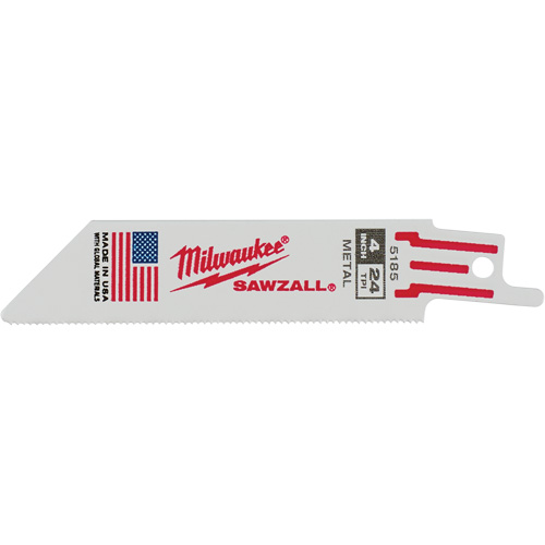 Sawzall&reg; Reciprocating Saw Blades, Bi-Metal, 24 TPI, 4" L x 3/4" W Southpoint Industrial Supply