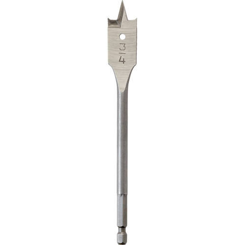 M&egrave;che plate, Diam&egrave;tre de 3/4", Tige 1/4" hex, Longeur de 6" Southpoint Industrial Supply