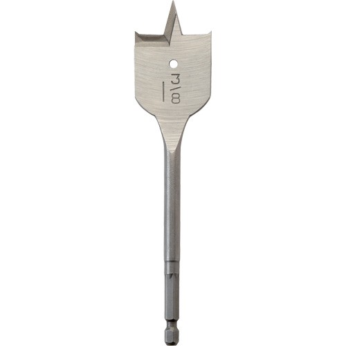 Flat Boring Bit, 1-3/8" Diameter, 1/4" Hex Shank, 6-3/4" Length Southpoint Industrial Supply