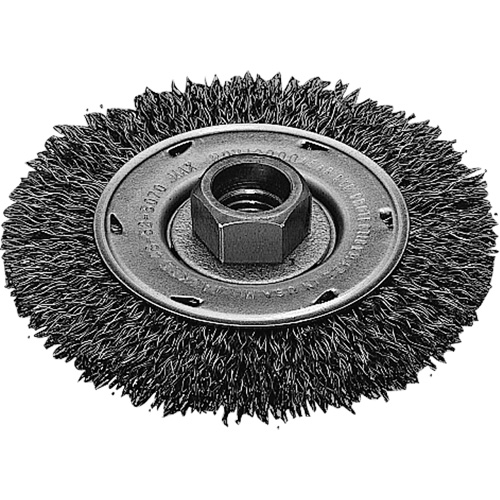 Disque m&eacute;tallique &agrave; fils torsad&eacute;s, Dia. 4", Fils 0,02", Arbre 5/8"-11, Acier inoxydable Southpoint Industrial Supply