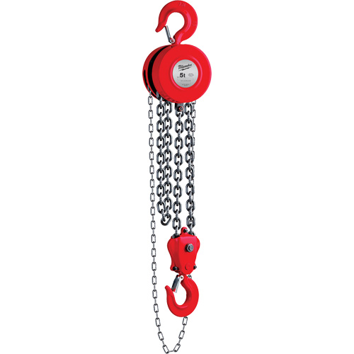Chain Hoist, 8' Lift, 11023 lbs. (5 tons) Capacity Southpoint Industrial Supply
