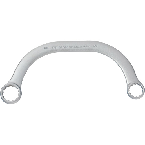 Box End Wrench, 12 Point, 5/8" x 3/4", 15° Offset, Plain Finish Southpoint Industrial Supply