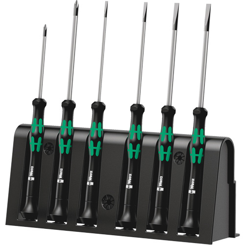 Micro Series Screwdriver Set with Rack, 6 Pcs. Southpoint Industrial Supply