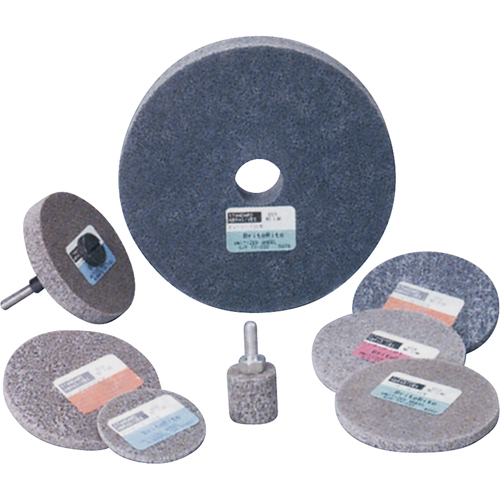 Meule homog&egrave;ne &agrave; faible densit&eacute; de s&eacute;rie 500 Standard Abrasives, 3" x 1/4", Arbre de 1/4", Grain de Moyen, Oxyde d'aluminium Southpoint Industrial Supply