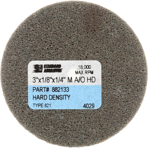 Disque unitaris&eacute; Standard Abrasives, 3" x 1/4", Arbre de 1/4", Grain de Fin, Oxyde d'aluminium Southpoint Industrial Supply