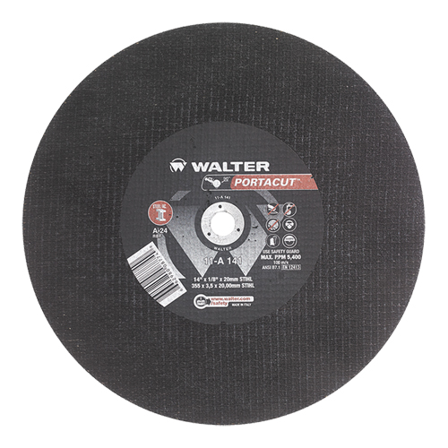 Portacut High Speed Cut-Off Wheel, 14" x 1/8", 3/4" Arbor, Type 1, Aluminum Oxide, 5400 RPM Southpoint Industrial Supply