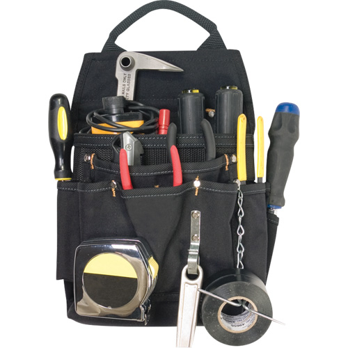 Professional Electrician's Pouches, Multiple Tool Holder, Polyester, 11 Pockets Southpoint Industrial Supply